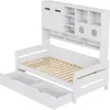 Merax Tagesbett Holz-Sofabett 90x200cm, Multifunktionsbett Produktbild-Vorschau 7
