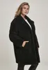 Urban Classics Ladies - Płaszcz OVERSIZED SHERPA czarny - Podgląd zdjęcia produktu 4