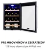Klarstein vinotéka, slim, 1 zóna, sklenené dvere, UV Náhľad obrázku produktu 5