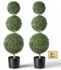 VEVOR set di 2 bossi artificiali a 3 sfere con vasi, Anteprima dell’immagine prodotto 1