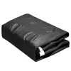 A folded black tarpaulin or ground cover. Náhľad obrázku produktu