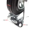 Set di ruote da trasporto Wiltec 100 mm 2x ruote girevoli a Anteprima dell’immagine prodotto 6