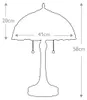 Lampe de table, verre Tiffany, métal, bronze, H 58,4 cm Voir les images du produit 5