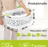 Premium Wäschekorb 50 L ergonomische Form - Produktbild-Vorschau 8