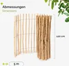 Garronda Gartenzaun zum Stecken aus Haselnüsse Zaun Garten Produktbild-Vorschau 3