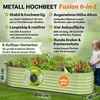 TTL GARDEN Hochbeet FUSION 200x60x45cm Salbei Grün – Metall Produktbild-Vorschau 2