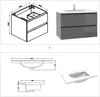 Waschtisch mit Unterschrank 80cm Alast Badmöbel Set Produktbild-Vorschau 8