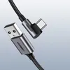 Ugreen Kątowy Kabel Przewód Usb - Usb Typ C 1M 3A Szary Podgląd zdjęcia produktu 23