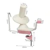 A yarn winder with measurement labels. Produktbild-Vorschau