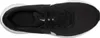 A top-down view of a black Nike running shoe with white accents. Voir les images du produit