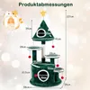 Kratzbaum COSTWAY, 127 cm, choinkowy, z gwiazdkami i Podgląd zdjęcia produktu 2
