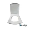 A white toilet seat with the lid up, shown from a top-down perspective against a white background. A logo is visible in the bottom right corner. Produktbild-Vorschau