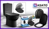 ASATO® WC-Sitz Softclose 0041-4 – Schwarz, Duroplast, Produktbild-Vorschau 10