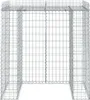 vidaXL Gabionový box na odpadky 110x91x120 cm Pozinkované Náhled obrázku produktu 3