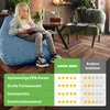Green Bean® Plüsch Sitzsack 60x45x45cm - Indoor Sitzkissen Produktbild-Vorschau 6