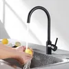 Vysokotlaká kuchyňská baterie černá nerezová kuchyňská Náhled obrázku produktu 1
