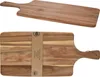 Two wooden cutting boards are shown, one above the other. The bottom board has a label wrapped around it. Anteprima dell’immagine prodotto