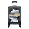 MuchoWow® Koffer Handgepäck Trolley Rollkoffer Kleine Produktbild-Vorschau 1