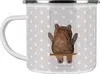 Mr. & Mrs. Panda Teetasse Bär Schaukel - Grau Pastell - Produktbild-Vorschau 1