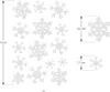 Oblique Unique 30 Schneeflocken Schnee Sticker Produktbild-Vorschau 2