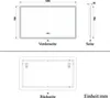 AICA LED Badspiegel 120x70cm Touch/Wandschalter Wandspiegel Produktbild-Vorschau 7