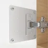 4x Scharnier Reparaturplatte Möbel Schrank Reparaturblech Produktbild-Vorschau 4
