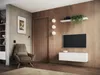 PLATAN ROOM Armoire TV Lowboard 105 cm en blanc Suspendu ou Voir les images du produit 11