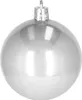 A single silver Christmas ornament is shown against a white background. Produktbild-Vorschau