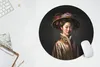 MuchoWow® Mauspad Mousepad Frau - Porträt - Blumen - Hut - Produktbild-Vorschau 5