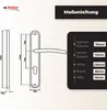 DOMINO Türgriff 72 Drückergarnitur PZ - Profilzylinder Set Produktbild-Vorschau 4