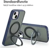 Accezz Ring Stand Backcover con MagSafe iPhone 14 - Blu Anteprima dell’immagine prodotto 2