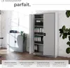 Armoire de classement Blain avec 5 étagères 40x80x180cm - Voir les images du produit 3