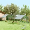 PawHut Hühnerstall Freilaufgehege aus Stahl, 3 x 8 x 1,95 m Produktbild-Vorschau 2
