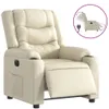 Poltrona relax elettrica in Pelle finta crema Anteprima dell’immagine prodotto 1