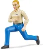 Bruder bworld Frau mit Hellem Hauttyp, Blaue Hose, Anteprima dell’immagine prodotto 5