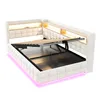 Merax Polsterbett Schlafsofa 90x200cm mit LED-Beleuchtung, Produktbild-Vorschau 11