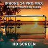 Sichtschutz Schutzfolie für iPhone 14 Pro Max - gehärtetes Produktbild-Vorschau 5