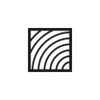 A black and white graphic of concentric arcs within a square. Anteprima dell’immagine prodotto
