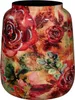 A close-up view of a vase with a floral pattern. Produktbild-Vorschau