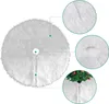 Yakimz Weihnachtsbaumdecke Christbaumdecke Weiß Plüsch Produktbild-Vorschau 4