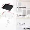 ICQN Kompakter Minibackofen 15 Liter, 1200W, 60 min-Timer, Produktbild-Vorschau 5