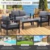 MeXo Loungeset Aluminium Gartenmöbel Lounge Set 4-Teilige, Produktbild-Vorschau 10