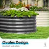 Quictent Hochbeet 180x90x45cm Oval, Pflanzkasten aus Produktbild-Vorschau 3