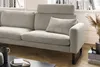 KAWOLA Sofa RICARDA Ecksofa Cord steingrau Recamiere links Produktbild-Vorschau 3