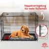 AREBOS Klatka dla psa 107x71x77,5 cm składana skrzynia Podgląd zdjęcia produktu 4