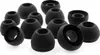 A collection of black silicone earbud tips arranged on a white background. Voir les images du produit