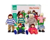 Lelin 50015 Holz - Biegepuppen Set Big Family. 7 teilig Produktbild-Vorschau 2
