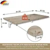 Wandklapptisch Schreibtisch Tischplatte 80x40 cm in Eiche Produktbild-Vorschau 4