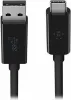 A black USB-C to USB-A cable with connectors shown. Produktbild-Vorschau