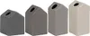 Räder Gartenhäuschen 4er Set H.5,5-8,5cm, grautöne Produktbild-Vorschau 6